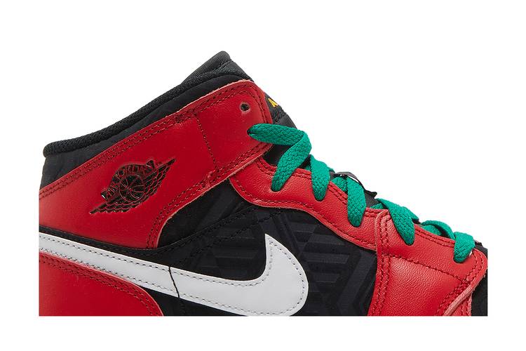 AIR JORDAN ナイキ ミッド ブラック ジュニア ファイア 黒色 ホワイト 白色 'CHRISTMAS' 赤 レッド エアジョーダン キッズ キッズファッション | windowmaker.com