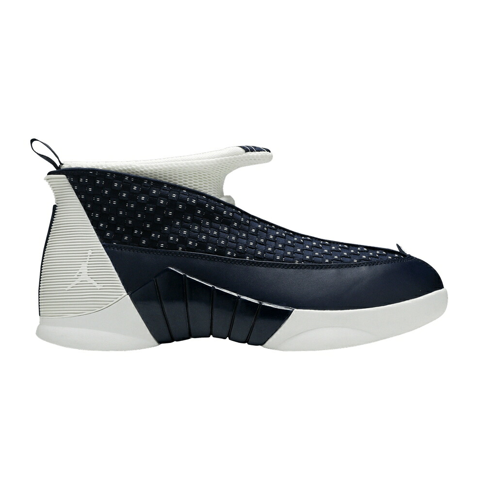 ナイキ 白色 ホワイト 銀色 シルバー エアジョーダン 'OBSIDIAN' スニーカー メンズ AIR JORDAN AIR JORDAN 15 RETRO 2017 / OBSIDIAN WHITE METALLIC SILVER
