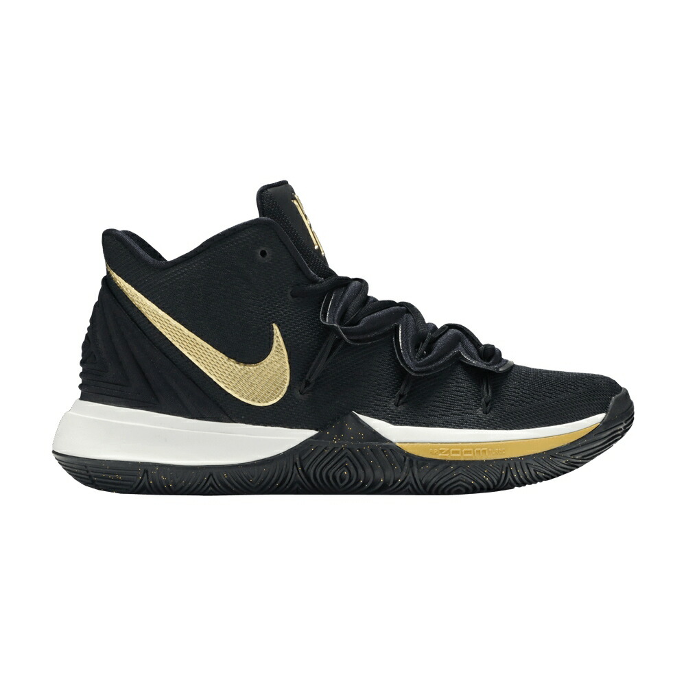 ナイキ カイリー 黒いこと 黒いこと ゴールド 白いこと 白いこと \u0027BLACK GOLD\u0027 スニーカー メンズ NIKE KYRIE 5 METALLIC / BLACK METALLIC GOLD WHITE