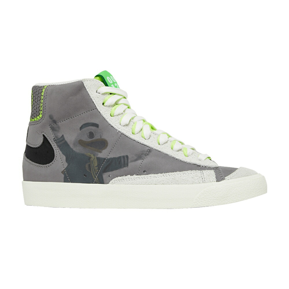 ナイキ ブレイザー ミッド オレゴン 黒色 ブラック 灰色 グレー UNIVERSITY FOOTBALL スニーカー メンズ NIKE BLAZER MID 77 OF OREGON PE / GUNSMOKE BLACK GREY