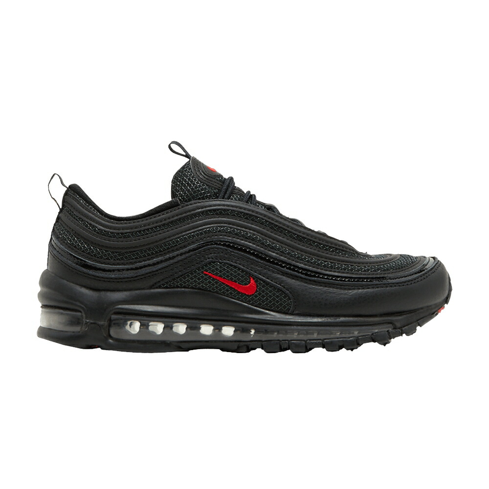 ナイキ マックス 黒色 ブラック 赤 レッド 白色 ホワイト エアマックス 'BLACK RED' スニーカー メンズ NIKE AIR MAX 97 UNIVERSITY / BLACK UNIVERSITY RED WHITE