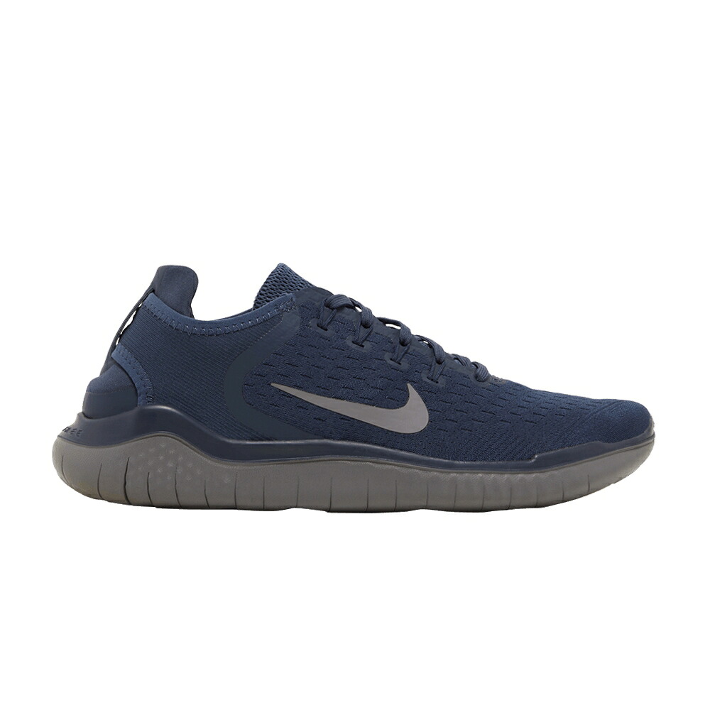 ナイキ 無償性 青碧 青碧 サンダー \u0027THUNDER GUNSMOKE\u0027 スニーカー メンズ NIKE FREE RN 2018 BLUE / THUNDER BLUE GUNSMOKE OBSIDIAN