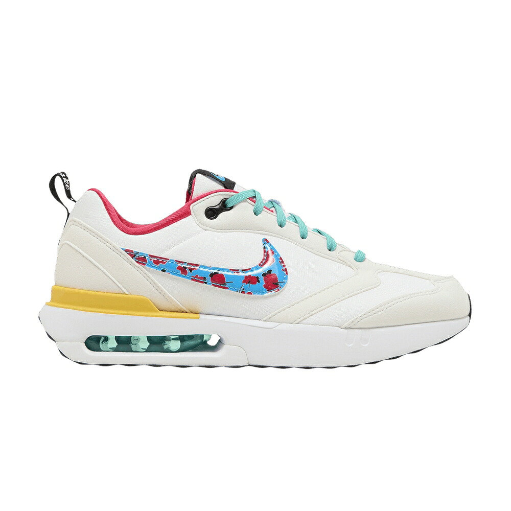 ナイキ マックス 白いこと 白いこと エア湖マックス \u0027FLORAL SWOOSH\u0027 お坊っちゃん キッズ NIKE AIR MAX DAWN GS / WHITE WASHED TEAL VIVID SULFUR もの言う花 マタニティ スニーカー