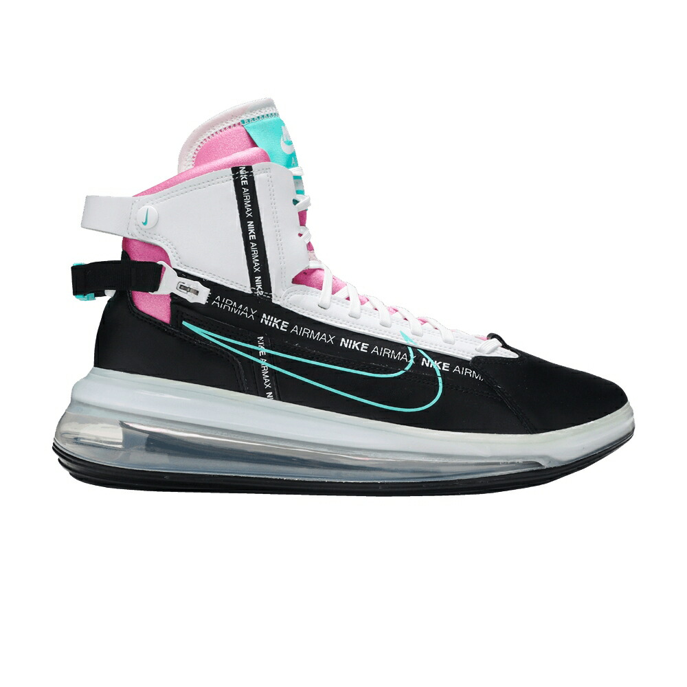 ナイキ マックス 黒色 ブラック 白色 ホワイト クリムゾン エアマックス MIAMI VICE スニーカー メンズ NIKE AIR MAX 720 SATURN / BLACK WHITE BRIGHT CRIMSON HYPER