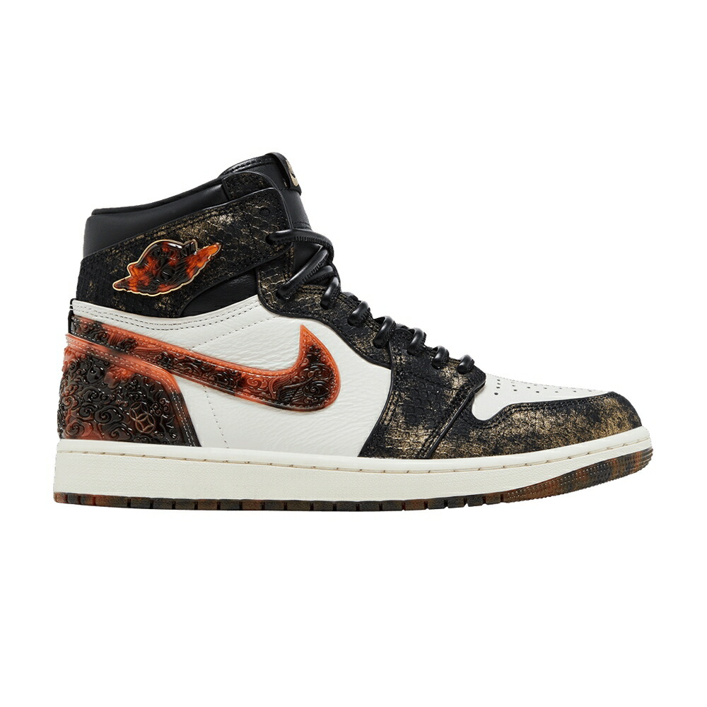 ナイキ ハイ 黒色 ブラック クリーム エアジョーダン YEAR SNAKE スニーカー メンズ AIR JORDAN AIR JORDAN 1 RETRO HIGH OG OF THE / BLACK CREAM BLACK MULTI COLOR