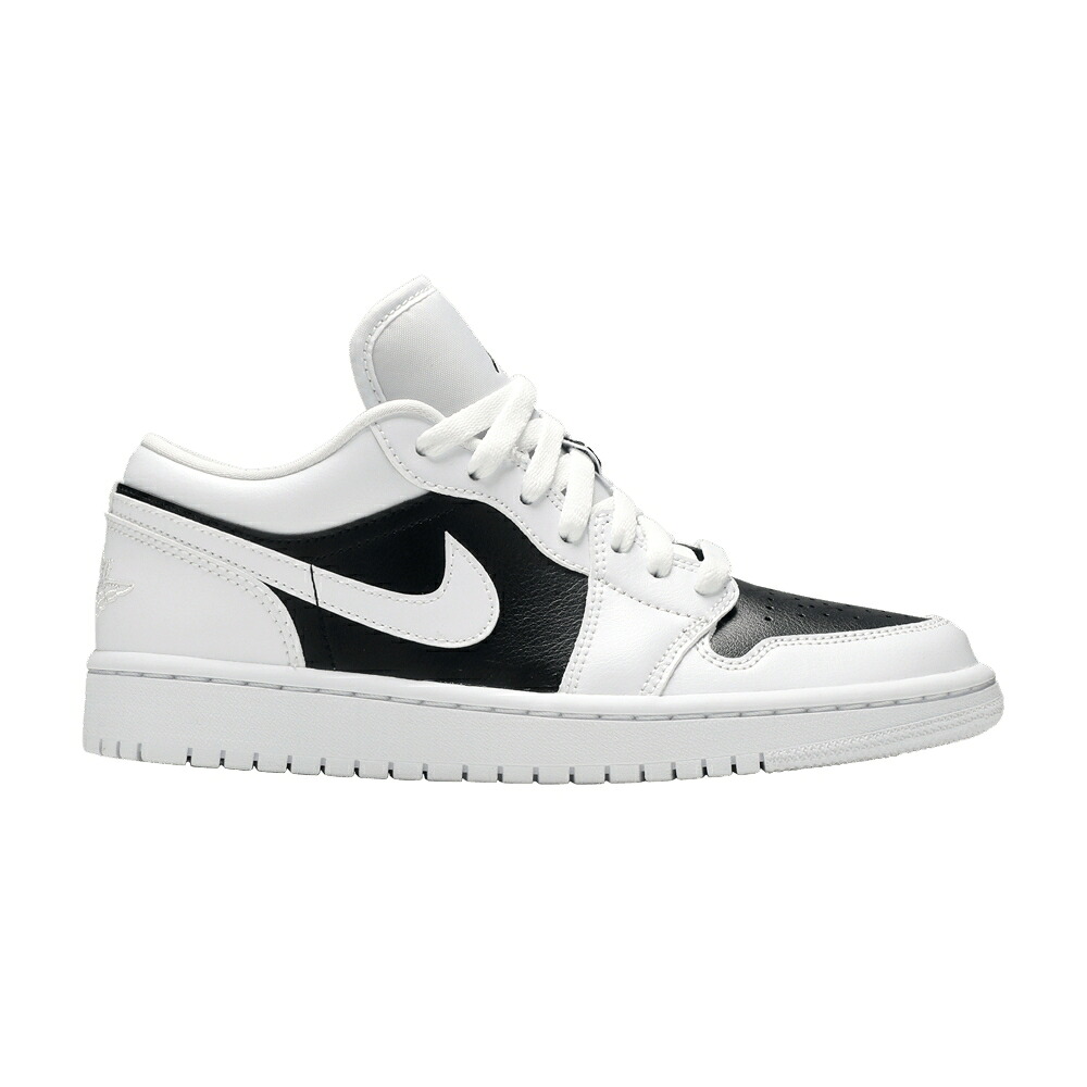 ナイキ 白いこと 白いこと 黒いこと 黒いこと エアジョーダン \u0027PANDA\u0027 スニーカー レディース AIR JORDAN WMNS AIR JORDAN 1 LOW / WHITE WHITE BLACK