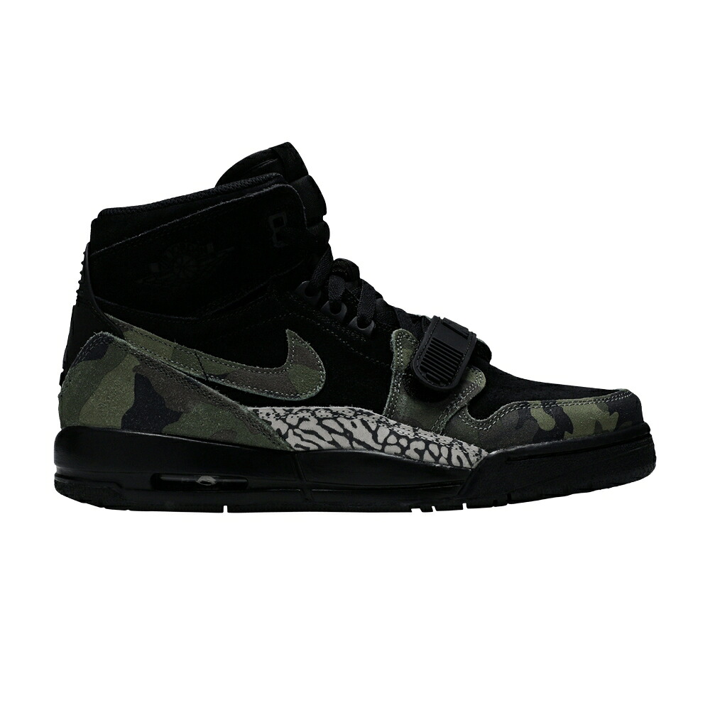 ナイキ レガシー 合鴨柄 黒いこと 黒いこと 緑 緑であること エアジョーダン \u0027BLACK GREEN\u0027 お坊っちゃん キッズ AIR JORDAN AIR JORDAN LEGACY 312 GS CAMO / BLACK CAMO GREEN VOLT もの言う花 マタニティ スニーカー