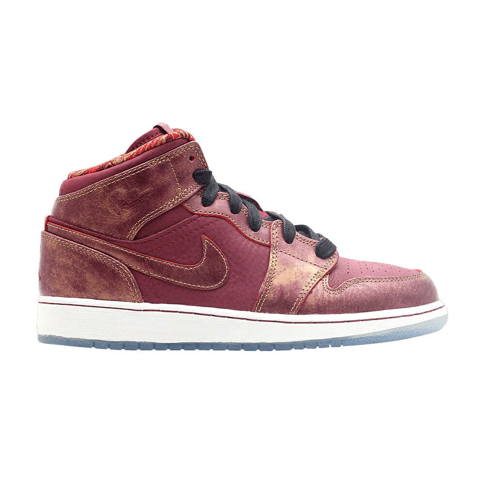 ナイキ ミッド エアジョーダン \u0027BHM\u0027 お坊っちゃん キッズ AIR JORDAN AIR JORDAN 1 MID GS / DP GRNT DP GRNT MTLLC GLD WHIT もの言う花 マタニティ スニーカー