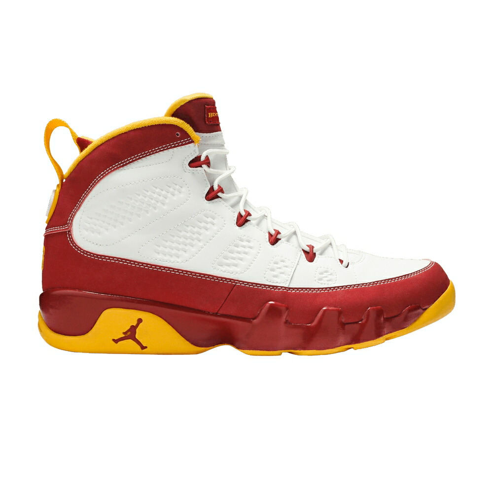 ナイキ 白色 ホワイト ゴールド エアジョーダン BENTLEY ELLIS スニーカー メンズ AIR JORDAN AIR JORDAN 9 RETRO CRAWFISH / WHITE DARK CAYENNE UNVRSTY GOLD