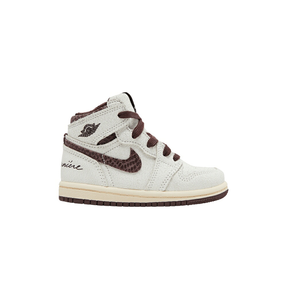ナイキ 御機嫌 ぶどう酒色 バーガンディー エアジョーダン \u0027AIRNESS\u0027 もの言う花 AIR JORDAN A MA MANI RE X AIR JORDAN 1 HIGH OG TD / SAIL BURGUNDY CRUSH