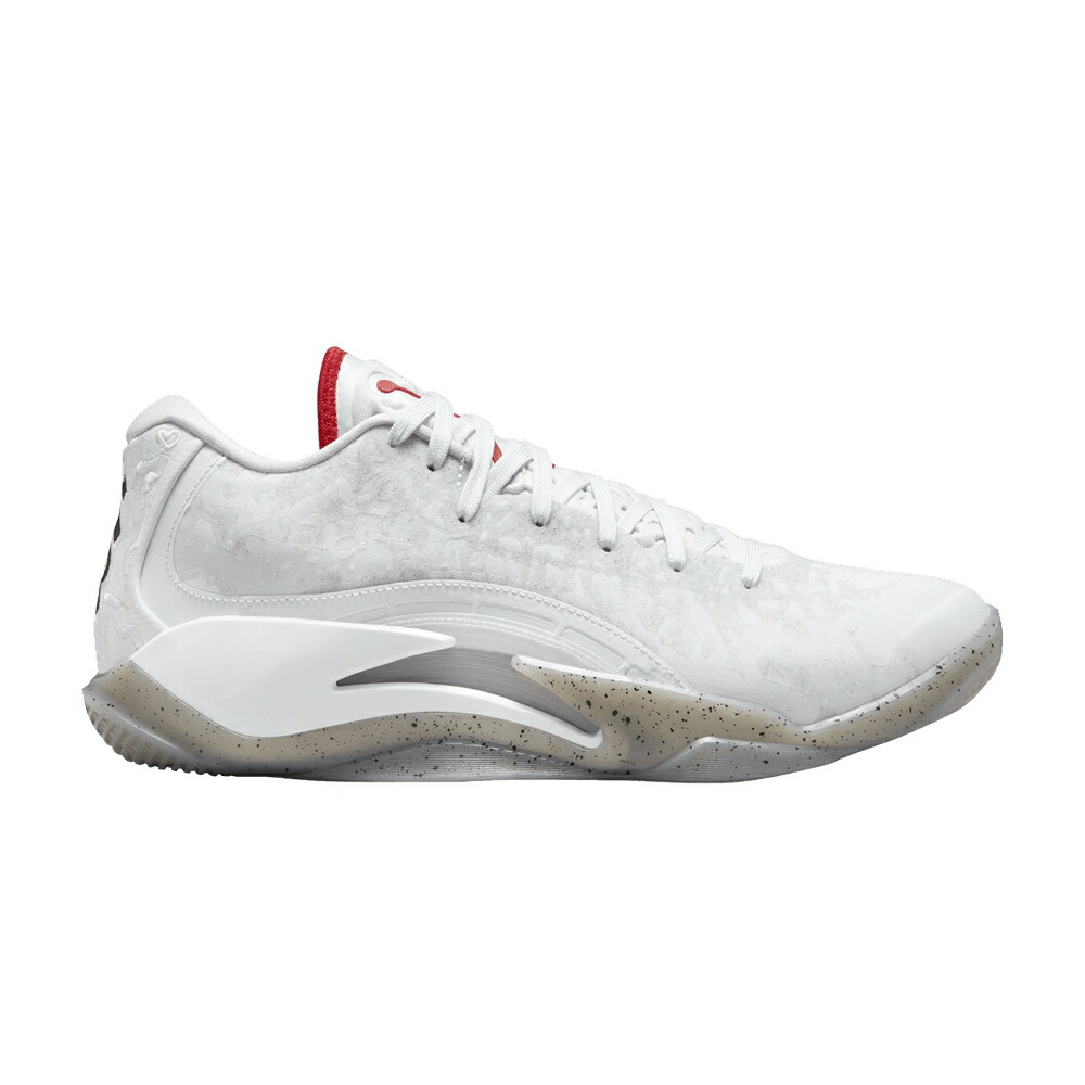ナイキ 白色 ホワイト 赤 レッド 灰色 シメント グレー エアジョーダン FRESH PAINT スニーカー メンズ AIR JORDAN AIR JORDAN ZION 3 PF / WHITE UNIVERSITY RED CEMENT GREY