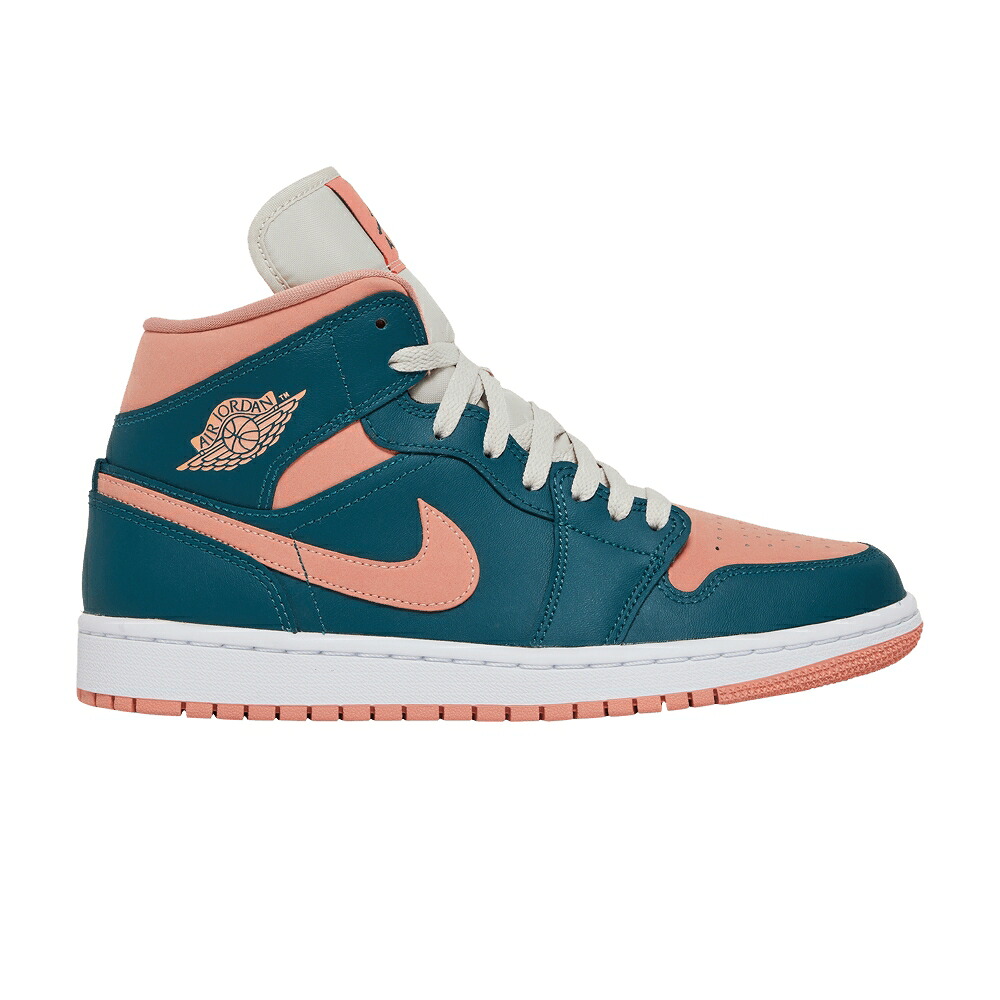 ナイキ ミッド 緑 緑であること エアジョーダン \u0027DARK GREEN\u0027 スニーカー レディース AIR JORDAN WMNS AIR JORDAN 1 MID TEAL / DARK TEAL GREEN DARK TEAL GREEN
