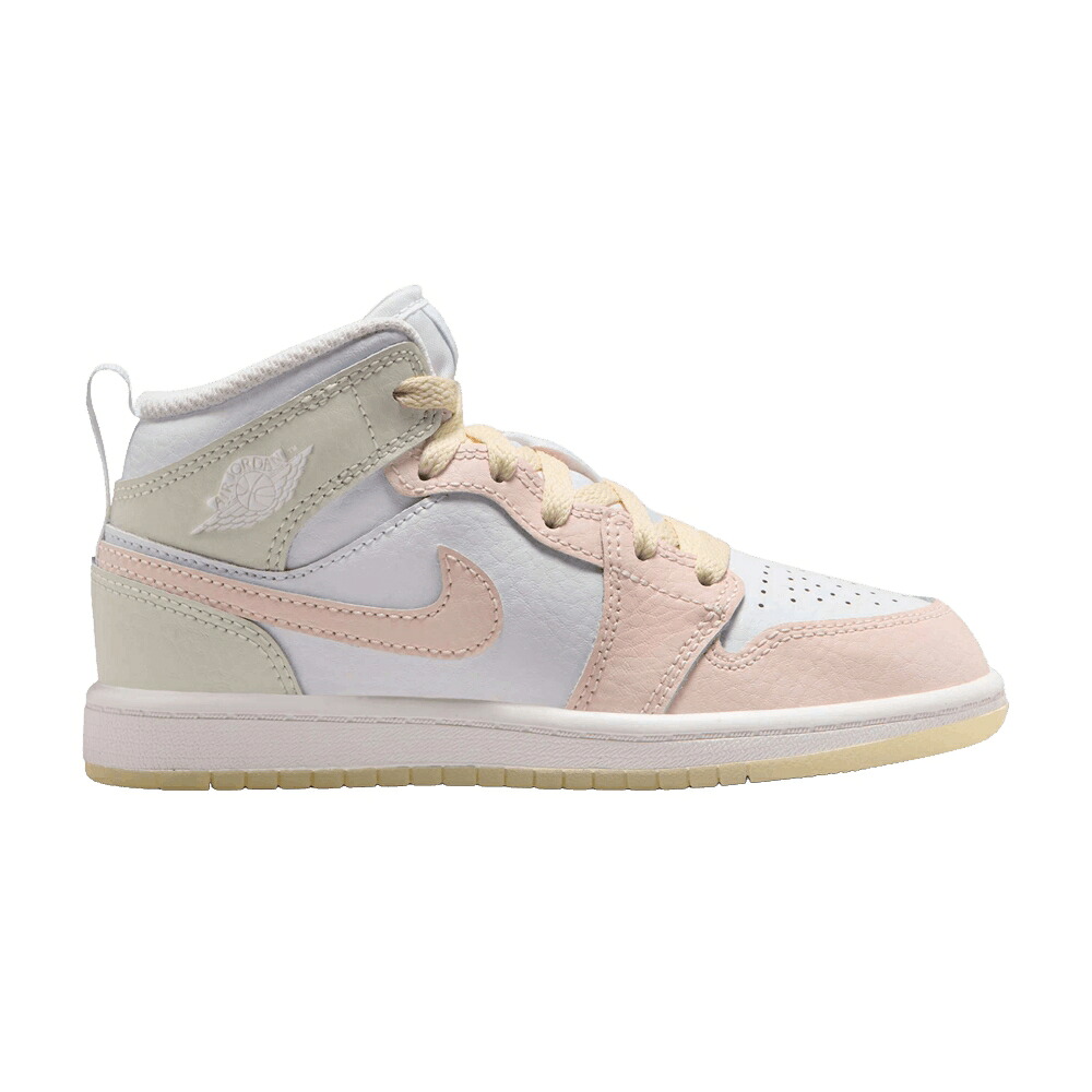 ナイキ ミッド 青碧 青碧 エアジョーダン \u0027SEA ICE\u0027 お坊っちゃん キッズ AIR JORDAN AIR JORDAN 1 MID SE なおなお書き GLASS GUAVA / SAIL SEA GLASS GLACIER BLUE もの言う花 マタニティ スニーカー
