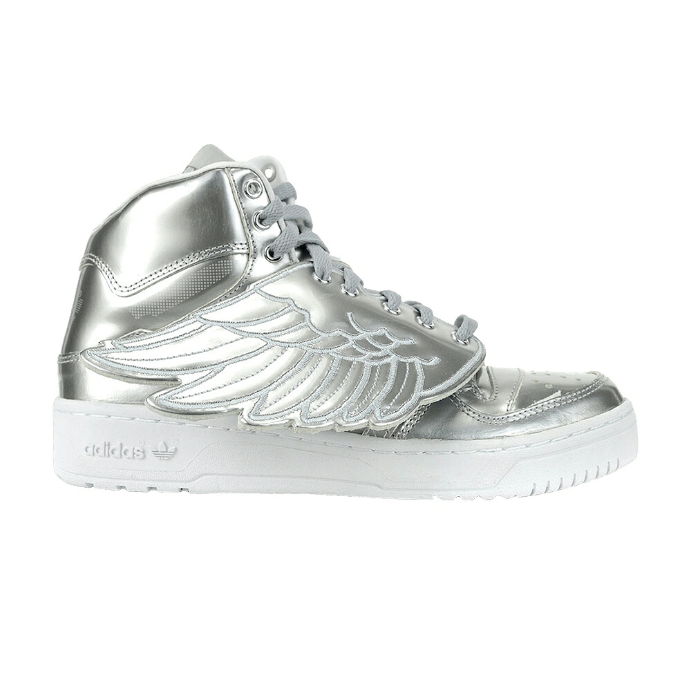 アディダス ジェレミー 金属元素 しろがね色 しろがね色 \u0027SILVER METALLIC\u0027 スニーカー メンズ ADIDAS JEREMY SCOTT WINGS METAL / SILVER METALLIC SILVER METALLIC