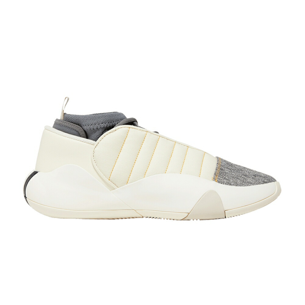 アディダス ハーデン クリーム 白色 ホワイト カーボン 灰色 グレー VOL. DENIM スニーカー メンズ ADIDAS HARDEN 7 / CREAM WHITE CARBON GREY FOUR