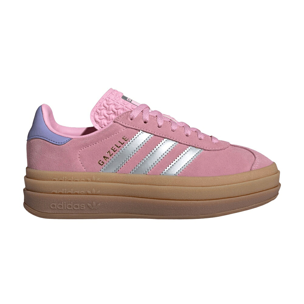 アディダス ガゼル さくら色 しろがね色 しろがね色 \u0027TRUE PURPLE\u0027 スニーカー メンズ ADIDAS GAZELLE BOLD J PINK SILVER / TRUE PINK SILVER METALLIC LIGHT