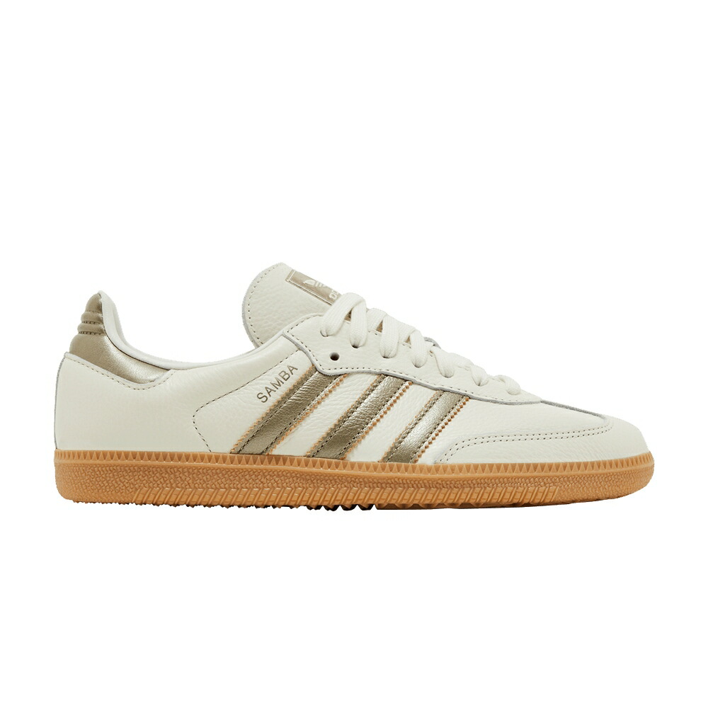 アディダス サンバ 白いこと 白いこと ゴールド \u0027OFF METALLIC\u0027 スニーカー レディース ADIDAS WMNS SAMBA OG WHITE WONDER GOLD / OFF WHITE CYBER METALLIC WONDER