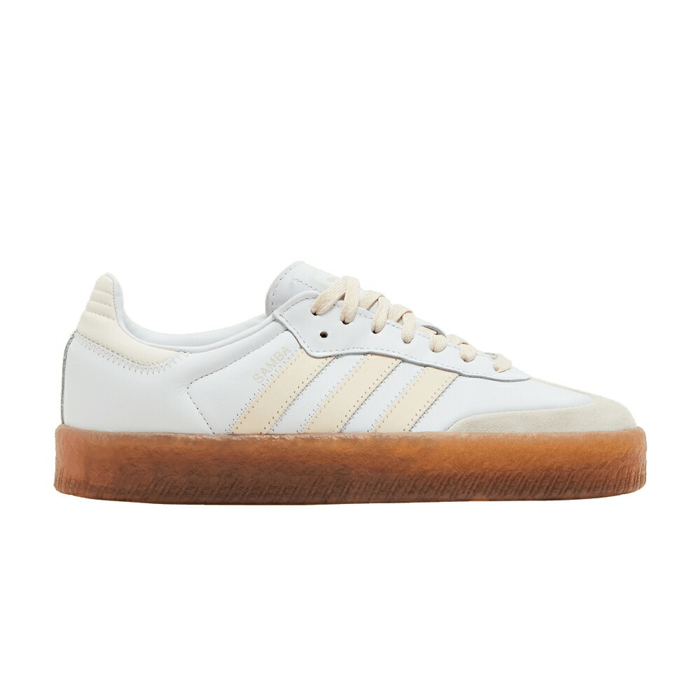 アディダス 白いこと 白いこと \u0027WONDER GUM\u0027 スニーカー レディース ADIDAS WMNS SAMBAE WHITE / CLOUD WHITE WONDER WHITE OFF