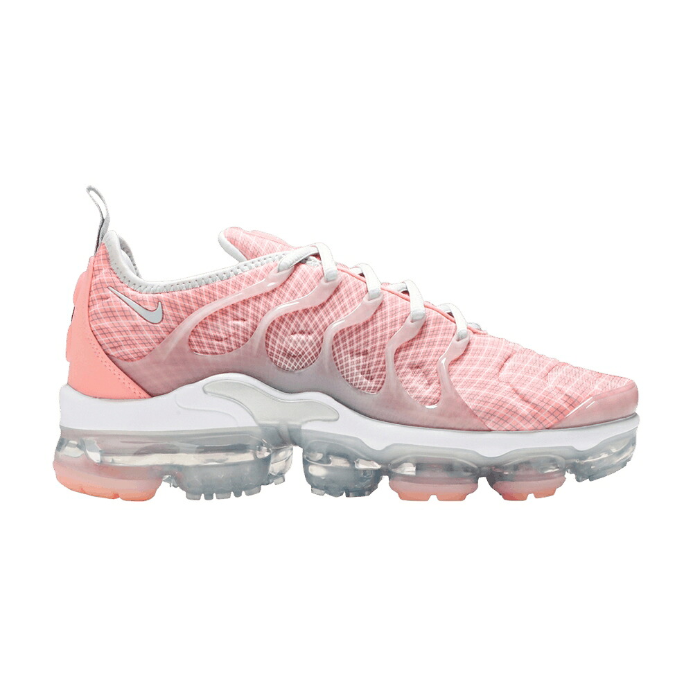 ナイキ プラチナム エアヴェイパーマックス \u0027BLEACHED CORAL\u0027 スニーカー レディース NIKE WMNS AIR VAPORMAX PLUS / BLEACHED CORAL METALLIC PLATINUM