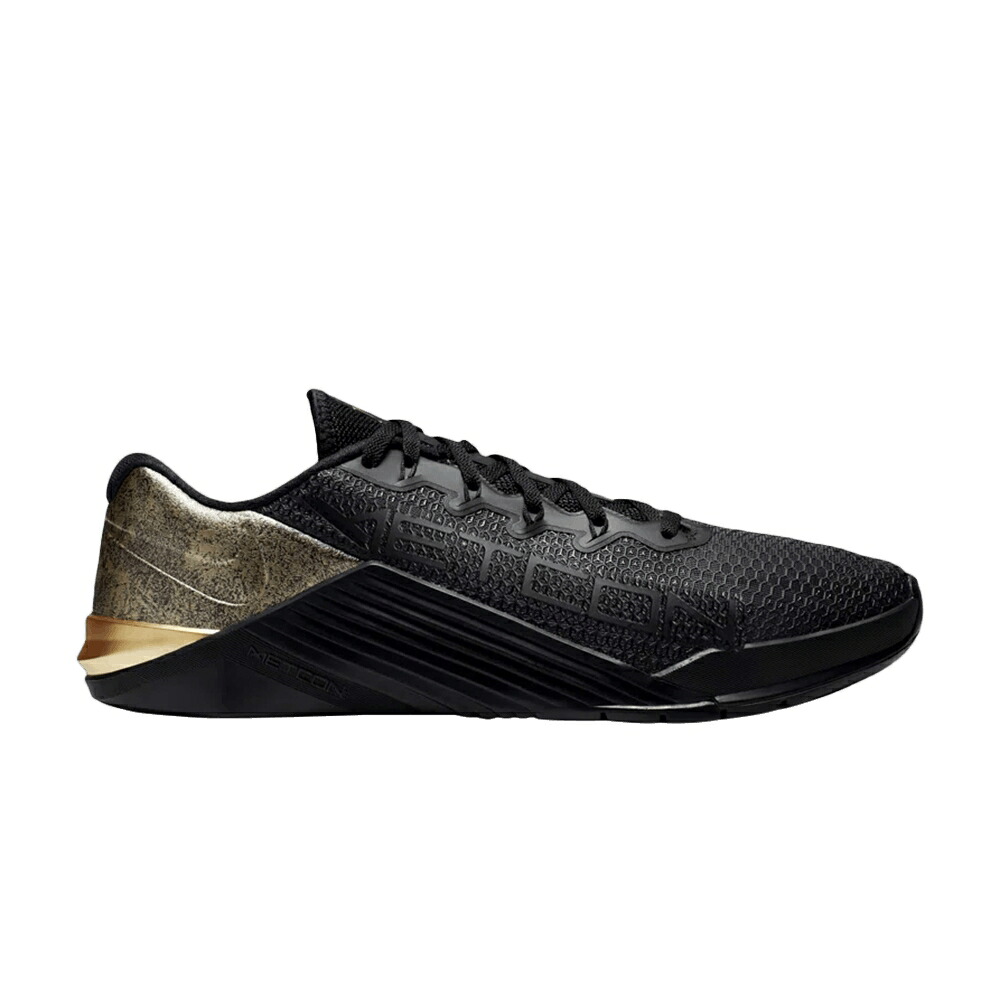 ナイキ 黒いこと 黒いこと ゴールド \u0027BLACK GOLD\u0027 スニーカー メンズ NIKE METCON 5 / BLACK BLACK METALLIC GOLD
