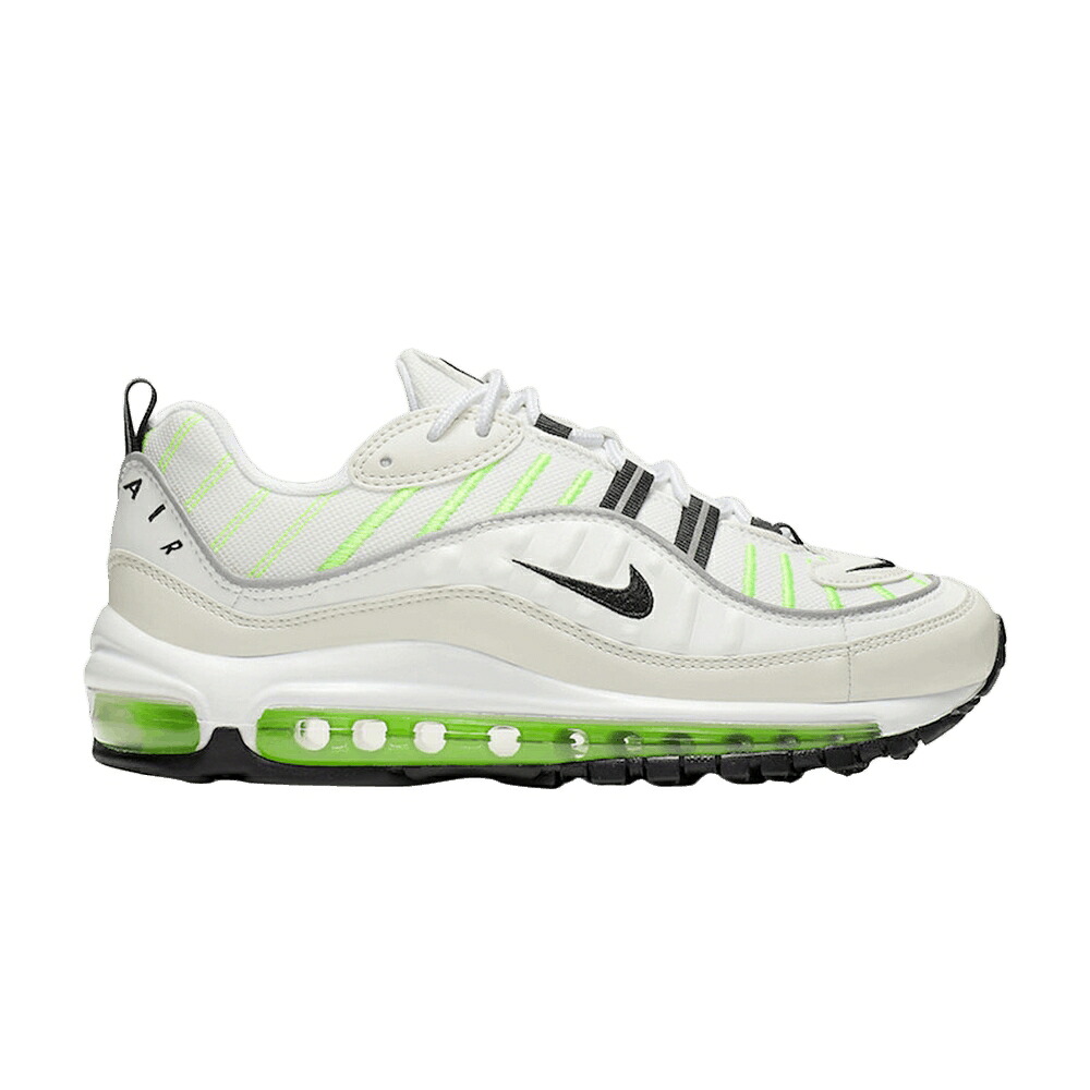 ナイキ マックス 白いこと 白いこと 大気圏マックス \u0027PHANTOM GREEN\u0027 スニーカー レディース NIKE WMNS AIR MAX 98 ELECTRIC / SUMMIT WHITE PHANTOM ELECTRIC