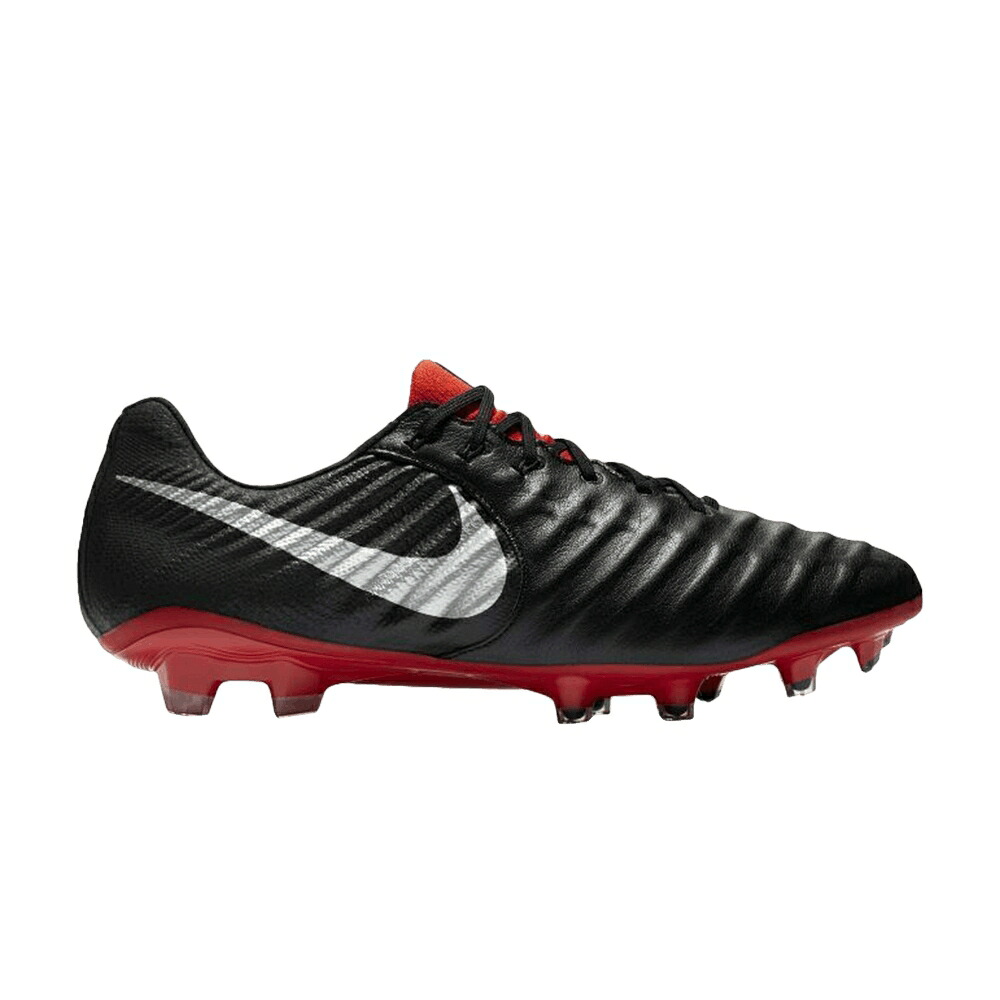 ナイキ ティエンポ レジェンド エリート 黒色 ブラック 銀色 シルバー 赤 レッド 'BLACK SILVER' スニーカー メンズ NIKE TIEMPO LEGEND 7 ELITE FG METALLIC / BLACK METALLIC SILVER RED｜スニケス