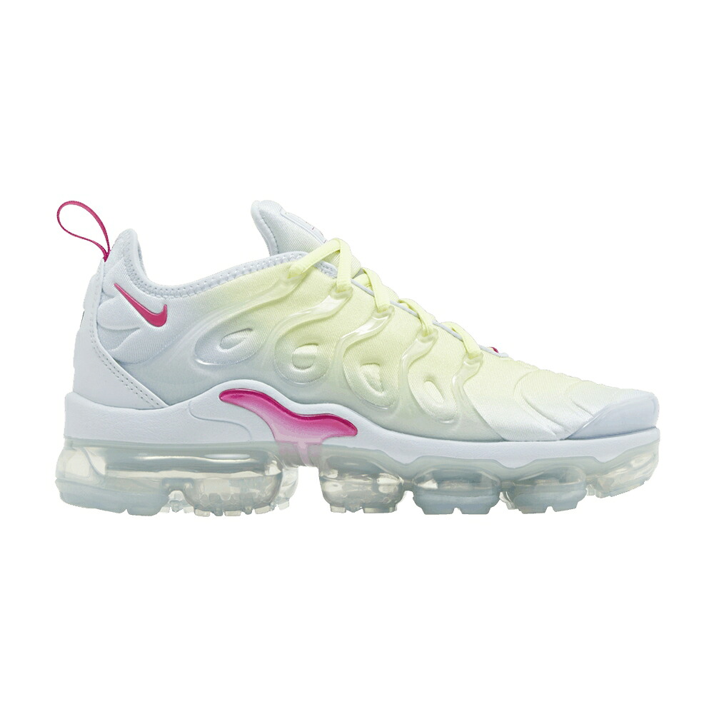 ナイキ 青碧 青碧 エアヴェイパーマックス \u0027BLUE TWIST\u0027 スニーカー レディース NIKE WMNS AIR VAPORMAX PLUS TINT LEMON / BLUE TINT LIGHT LEMON TWIST