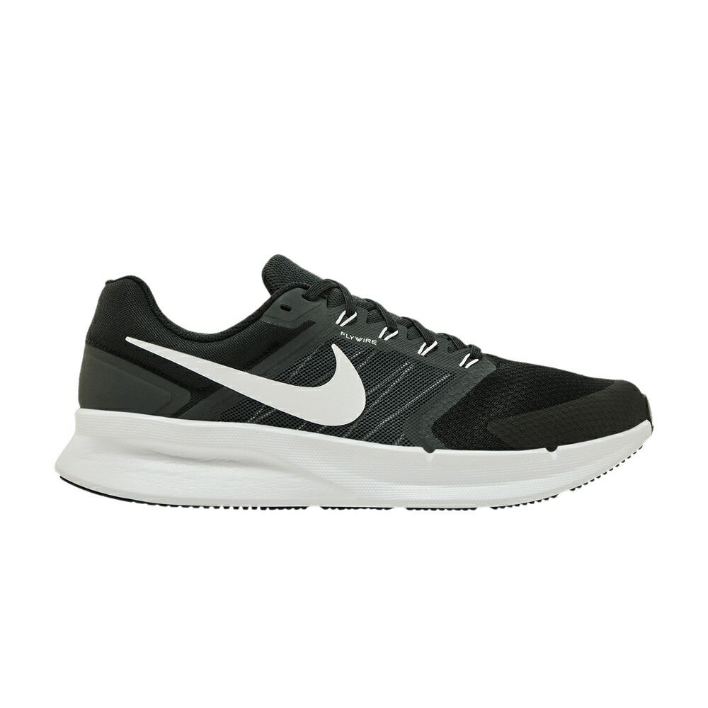 ナイキ ラン 黒色 ブラック 灰色 グレー 白色 ホワイト BLACK WHITE スニーカー メンズ NIKE RUN SWIFT 3 / BLACK DARK SMOKE GREY WHITE