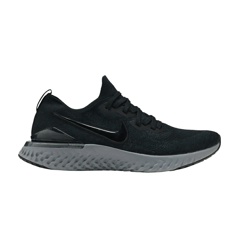 ナイキ 叙事詩 リアクト 飛球編み物 黒いこと 黒いこと \u0027BLACK ANTHRACITE\u0027 スニーカー メンズ NIKE EPIC REACT FLYKNIT 2 / BLACK BLACK ANTHRACITE GUNSMOKE
