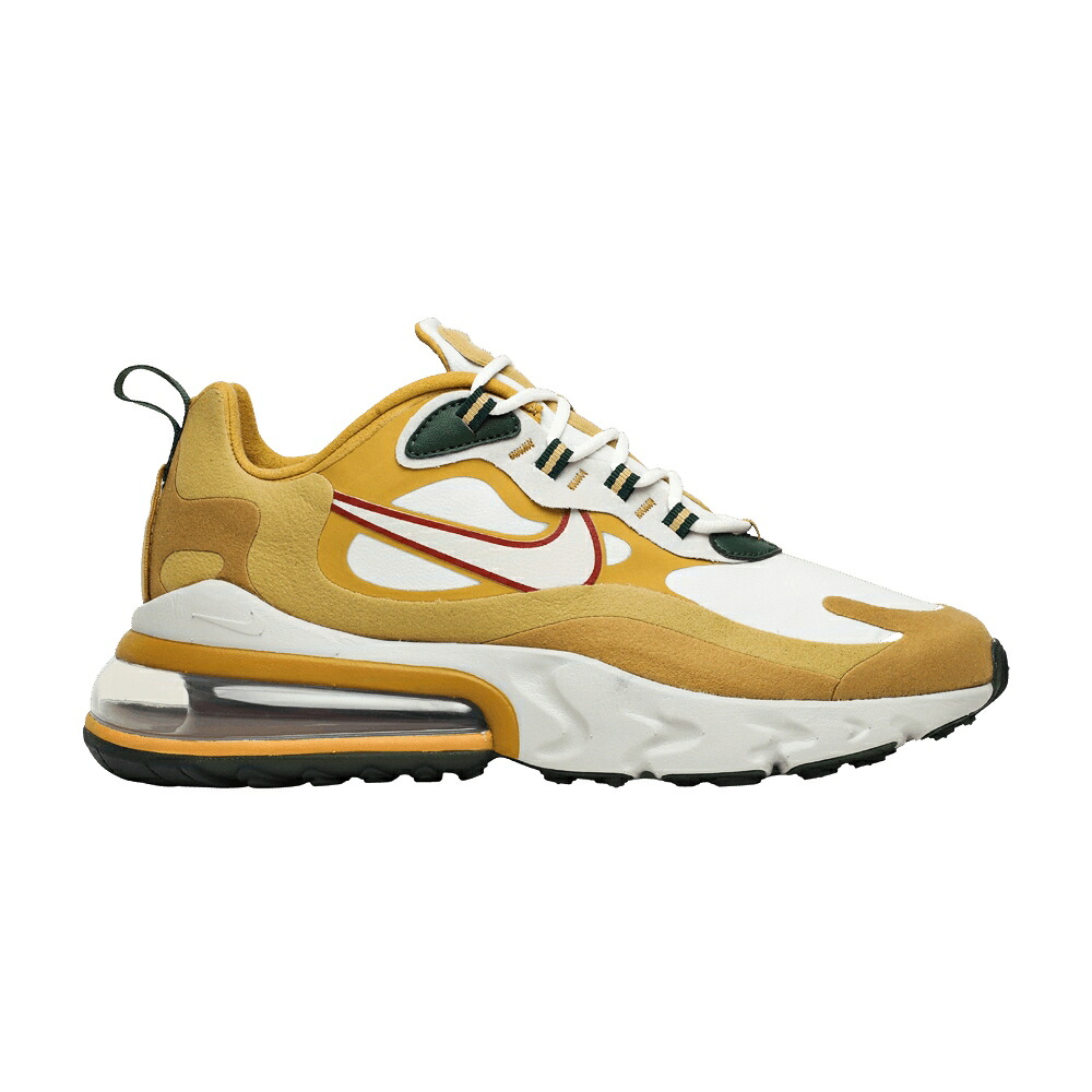 ナイキ マックス リアクト 野球クラブ ゴールド ウィート エア湖マックス \u0027REGGAE\u0027\u0027 スニーカー メンズ NIKE AIR MAX 270 REACT / CLUB GOLD FLAT GOLD WHEAT LIGHT