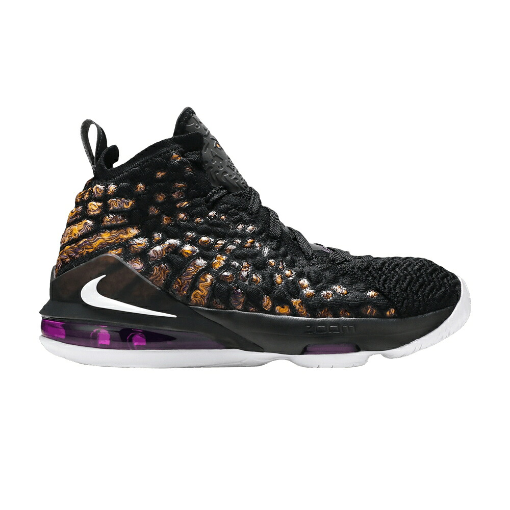 ナイキ レブロン 黒いこと 黒いこと 白いこと 白いこと \u0027LAKERS\u0027 スニーカー メンズ NIKE LEBRON 17 BG / BLACK WHITE EGGPLANT AMARILLO