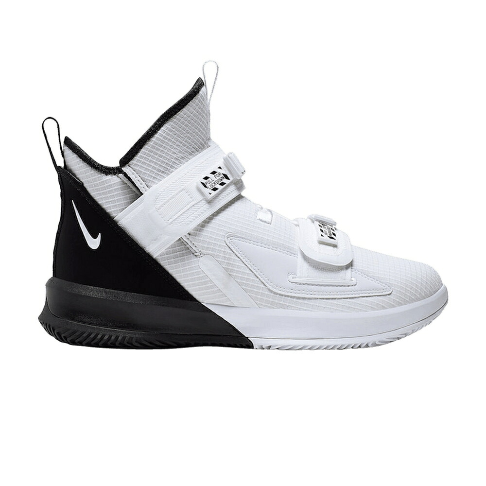 ナイキ レブロン ソルジャー サー青二才 白いこと 白いこと 黒いこと 黒いこと \u0027WHITE BLACK\u0027 スニーカー メンズ NIKE LEBRON SOLDIER 13 ESSENTIAL / WHITE WHITE BLACK