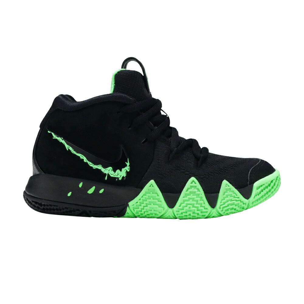 ナイキ カイリー 黒いこと 黒いこと 緑 緑であること \u0027HALLOWEEN\u0027 お坊っちゃん キッズ NIKE KYRIE 4 なおなお書き / BLACK RAGE GREEN もの言う花 マタニティ スニーカー