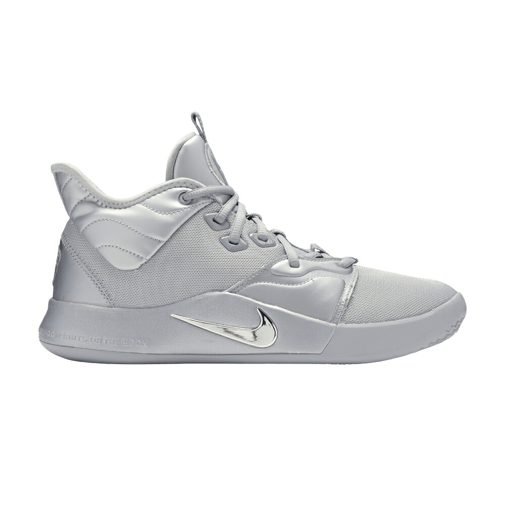 ナイキ しろがね色 しろがね色 \u002750TH ANNIVERSARY\u0027 スニーカー メンズ NIKE NASA X PG 3 / REFLECT SILVER REFLECT SILVER