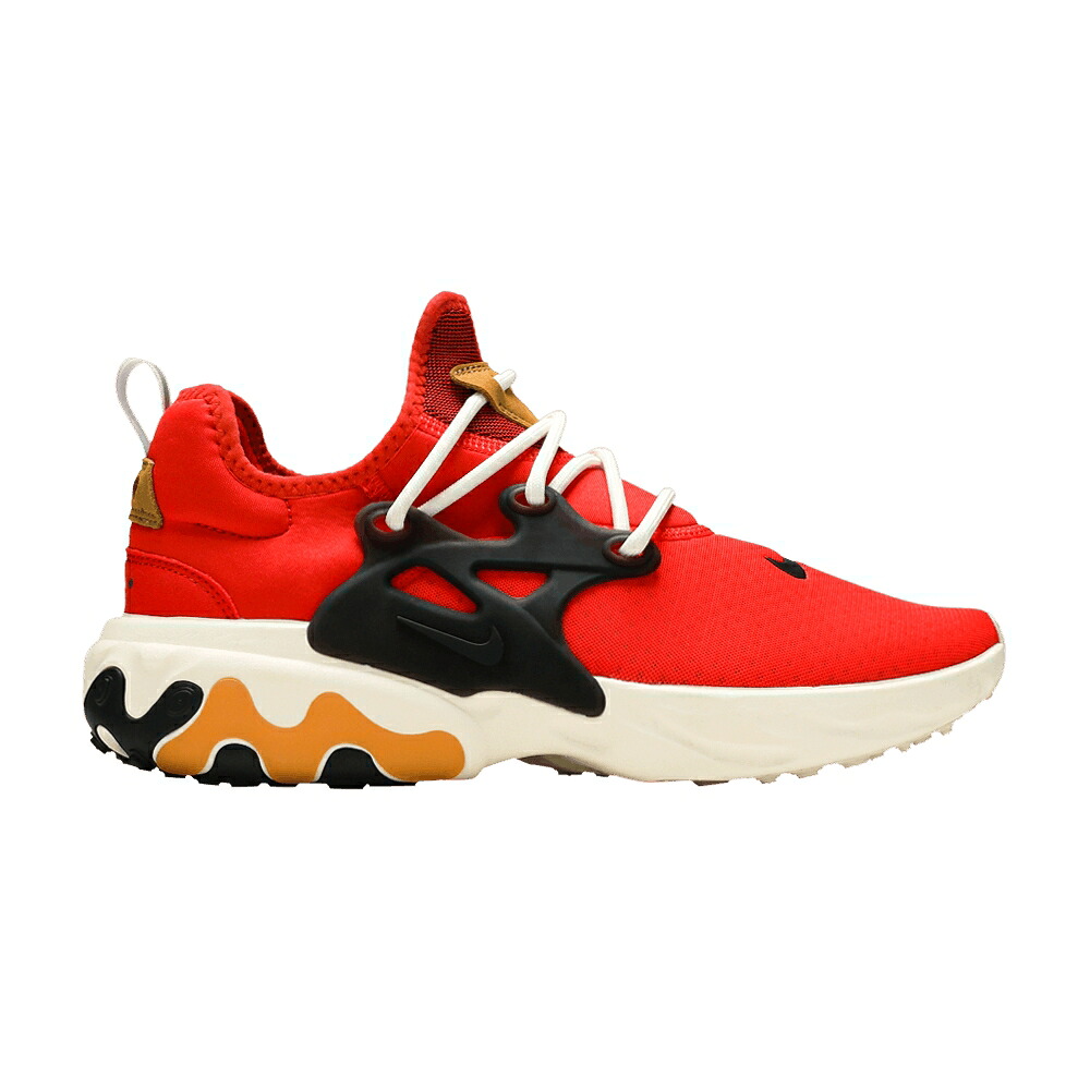 ナイキ リアクト プレスト 赤 赤いこと 黒いこと 黒いこと リアクトプレスト \u0027TOMATO TORNADO\u0027 スニーカー メンズ NIKE REACT PRESTO / HABANERO RED BLACK TAN