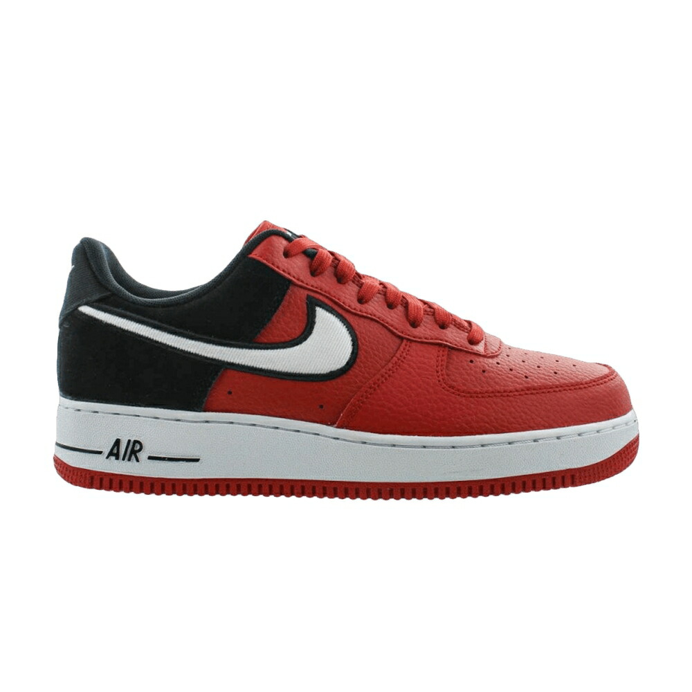 ナイキ 赤 赤いこと 黒いこと 黒いこと 空軍 \u0027RED BLACK\u0027 スニーカー メンズ NIKE AIR FORCE 1 LOW / RED BLACK