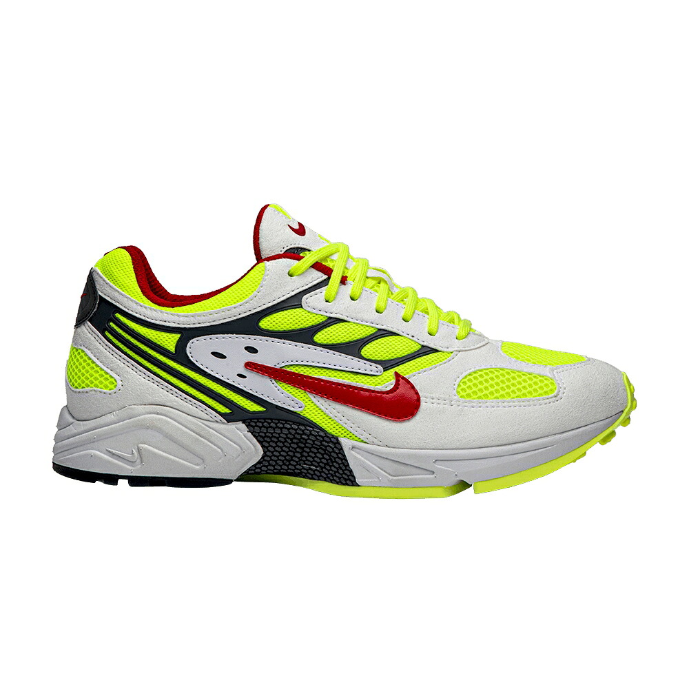 ナイキ 白いこと 白いこと 赤 赤いこと 黄味がかった 黄色 \u0027NEON YELLOW\u0027 スニーカー メンズ NIKE AIR GHOST RACER RETRO / WHITE ATOM RED NEON YELLOW DARK