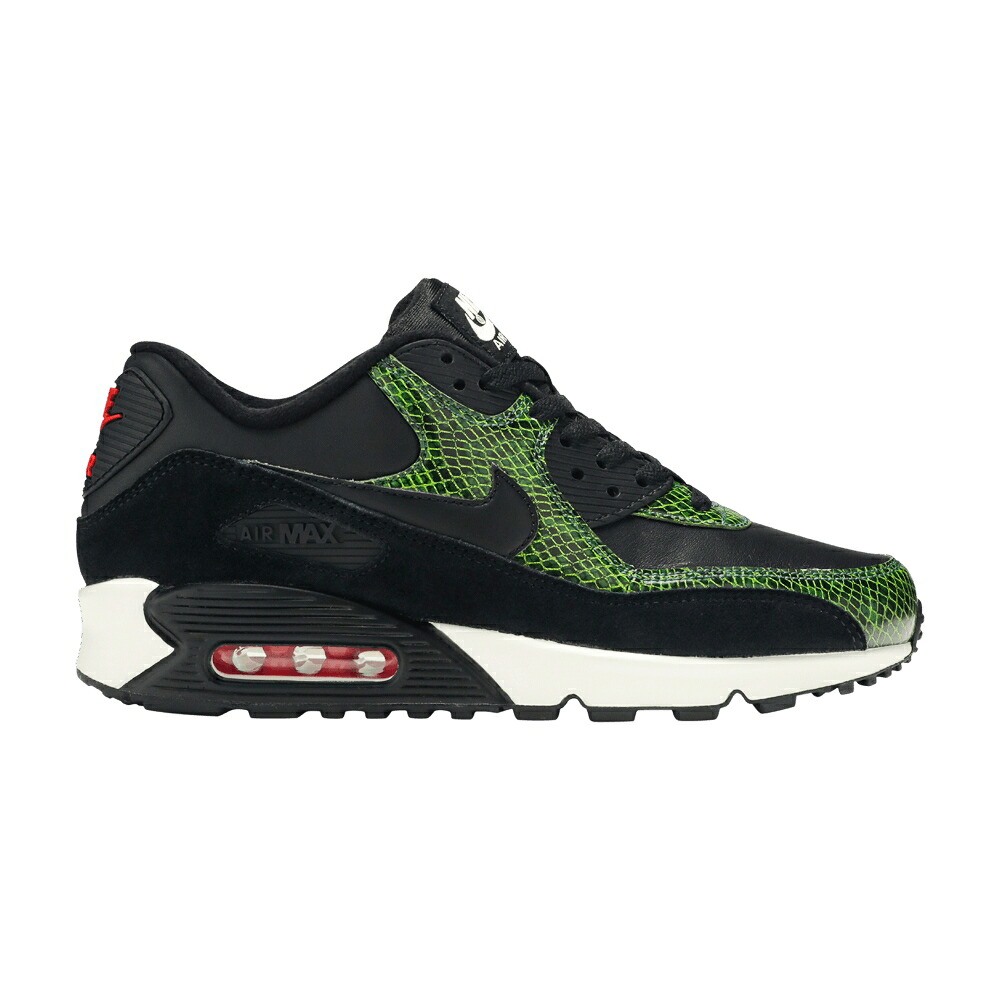 ナイキ マックス 黒いこと 黒いこと エア湖マックス \u0027GREEN PYTHON\u0027 スニーカー メンズ NIKE AIR MAX 90 / BLACK BLACK CYBER FIR