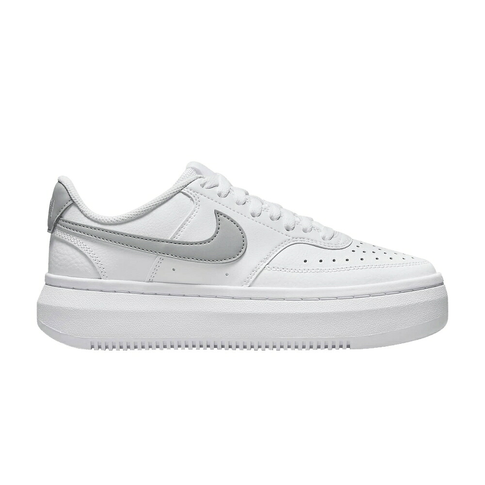 ナイキ 厚地の外套 白いこと 白いこと \u0027WHITE PLATINUM\u0027 スニーカー レディース NIKE WMNS COURT VISION ALTA METALLIC / WHITE SUMMIT WHITE METALLIC