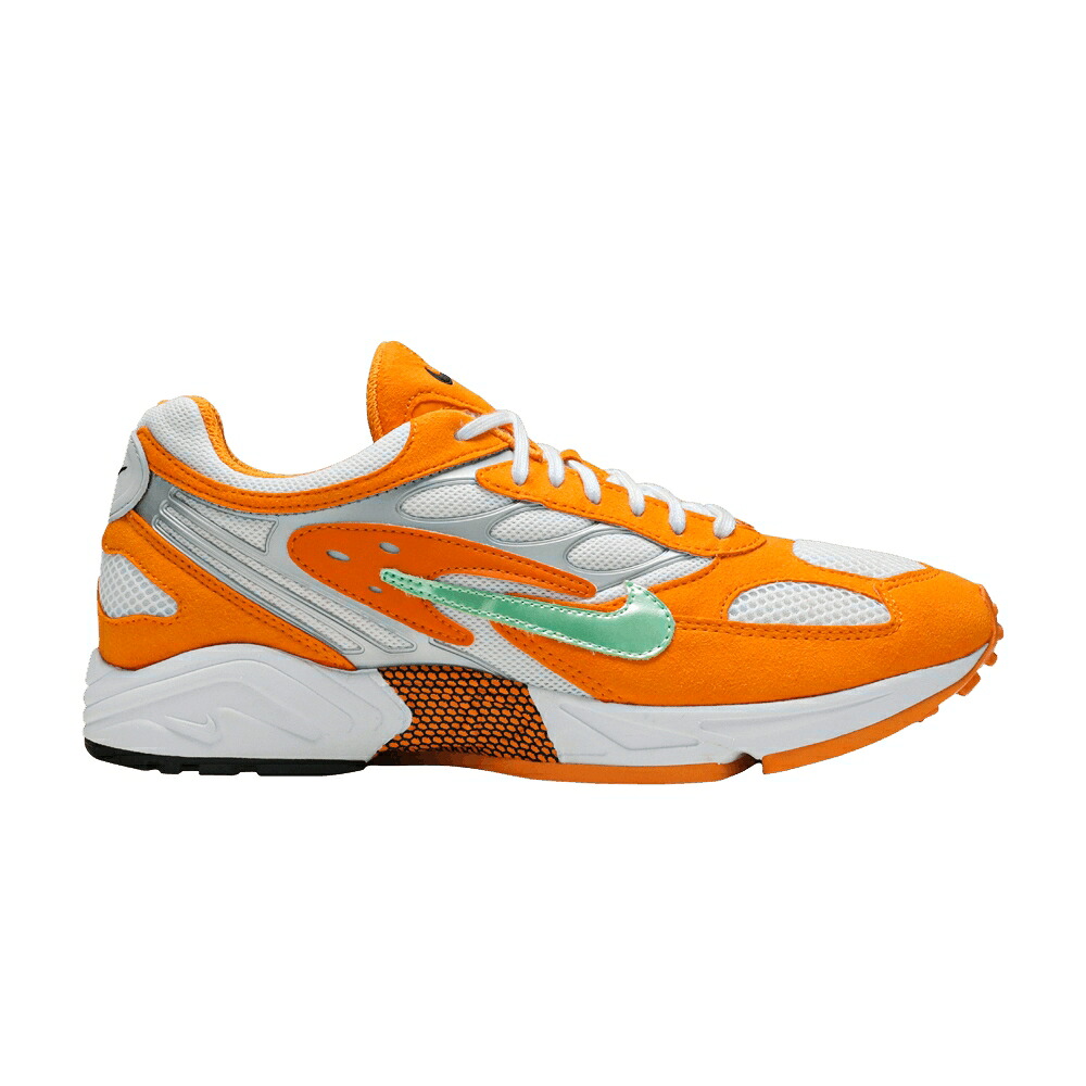 ナイキ 橙 オレンジ色 緑 緑であること 純一無雑 \u0027ORANGE PEEL\u0027 スニーカー メンズ NIKE AIR GHOST RACER / ORANGE PEEL APHID GREEN PURE