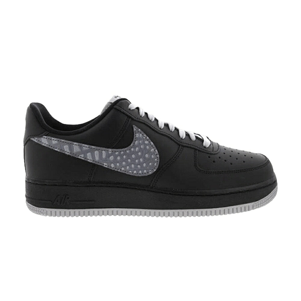 ナイキ 黒色 ブラック クール 灰色 グレー エアフォース 'BLACK PRINT' スニーカー メンズ NIKE AIR FORCE 1 LOW CROC / BLACK COOL GREY DARK GREY｜スニケス