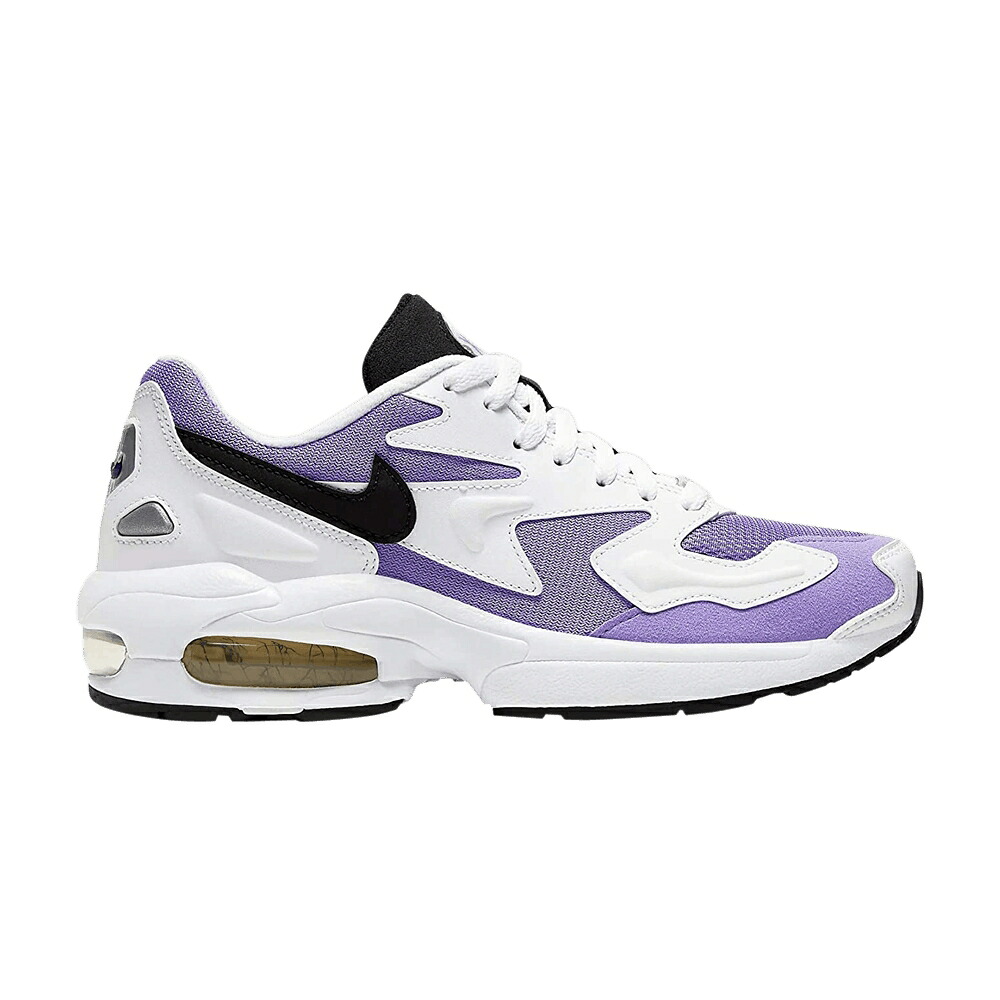 ナイキ マックス 白色 ホワイト 紫 バイオレット 橙 オレンジ エアマックス 'WHITE VIOLET' スニーカー レディース NIKE WMNS AIR MAX 2 LIGHT / WHITE MEDIUM VIOLET ORANGE PULSE|スニケス