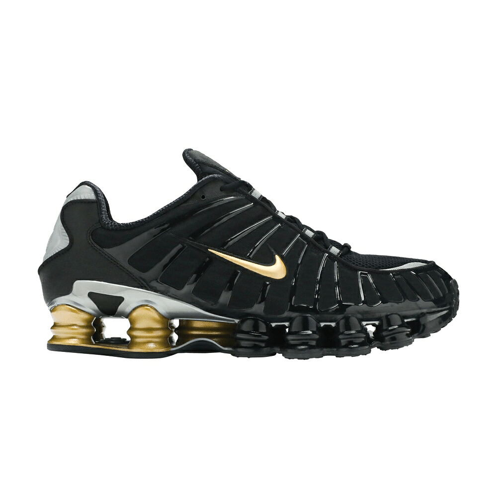 ナイキ ショックス 黒いこと 黒いこと ゴールド JR. \u0027BLACK GOLD\u0027 スニーカー メンズ NIKE NEYMAR X SHOX TL / BLACK METALLIC GOLD