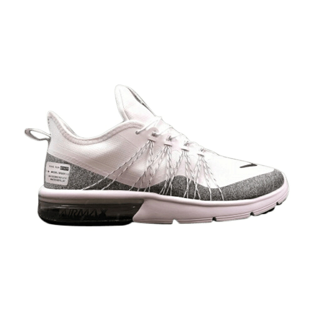 ナイキ マックス シークエント 白いこと 白いこと しろがね色 しろがね色 大気圏マックス \u0027WHITE SILVER\u0027 スニーカー メンズ NIKE AIR MAX SEQUENT 4 UTILITY REFLECTIVE / WHITE REFLECTIVE SILVER WOLF