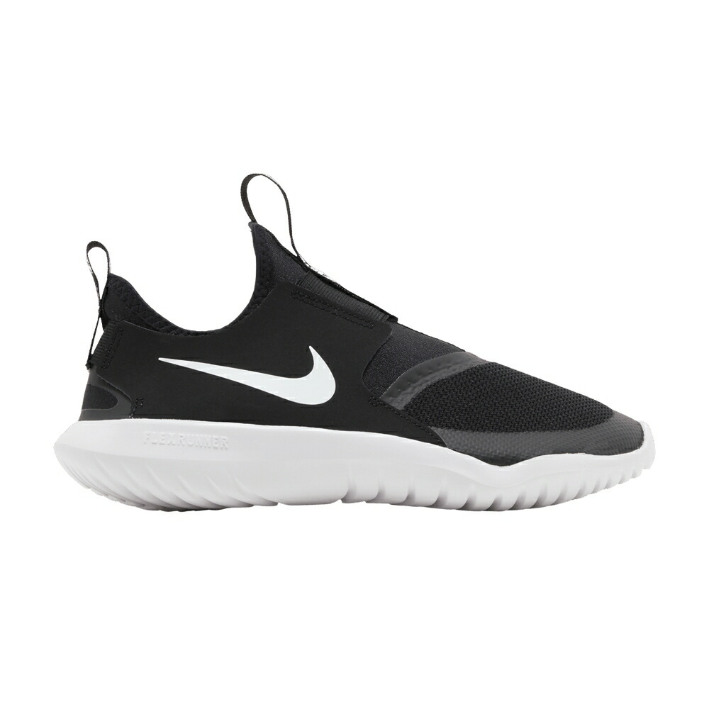 ナイキ 黒いこと 黒いこと 白いこと 白いこと \u0027BLACK\u0027 お坊っちゃん キッズ NIKE FLEX RUNNER GS / BLACK WHITE もの言う花 マタニティ スニーカー
