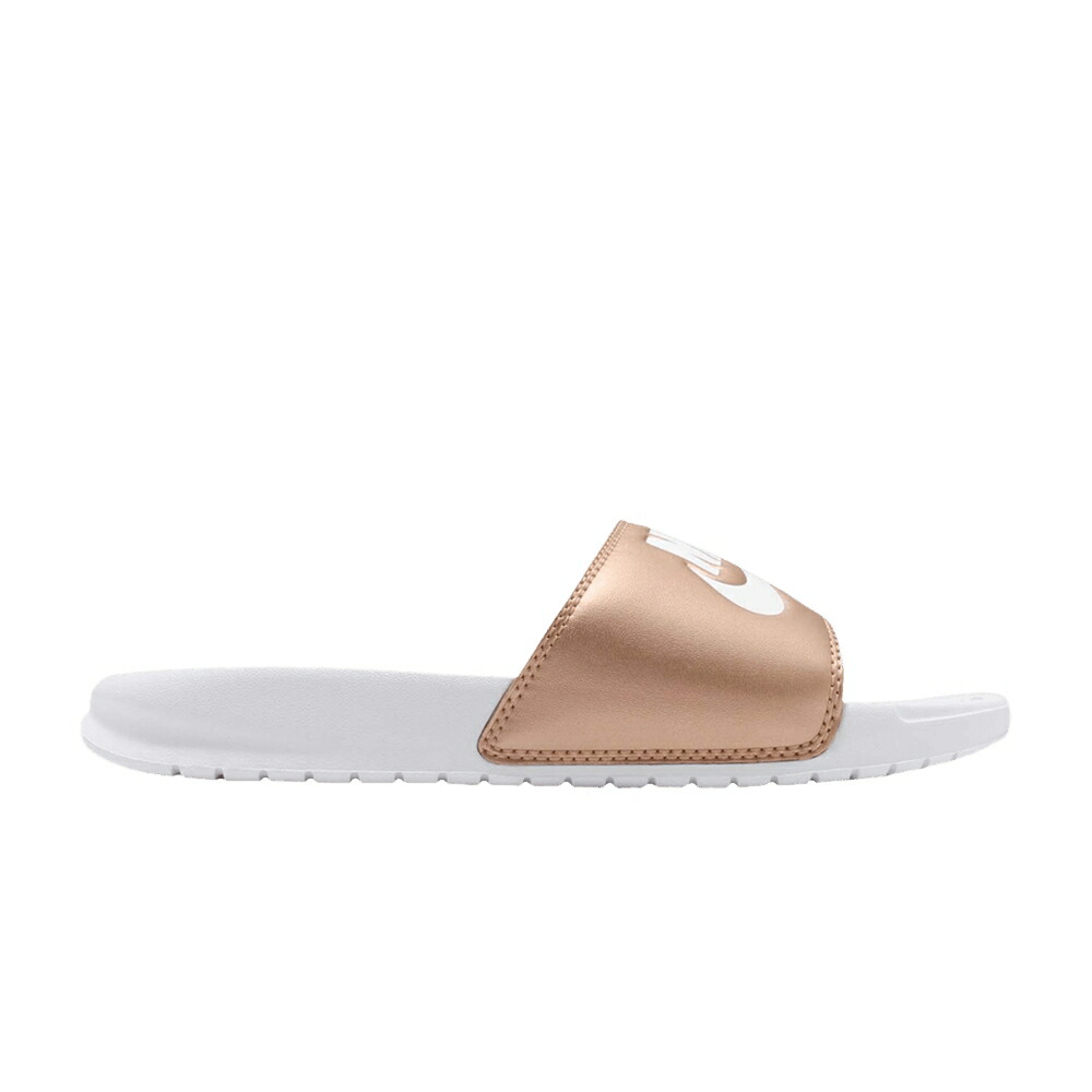 ナイキ ベナッシ サンダル 赤 赤いこと 白いこと 白いこと 銅 ブロンズ \u0027METALLIC BRONZE\u0027 スニーカー レディース NIKE WMNS BENASSI JDI RED / WHITE WHITE MTLC RED BRONZE