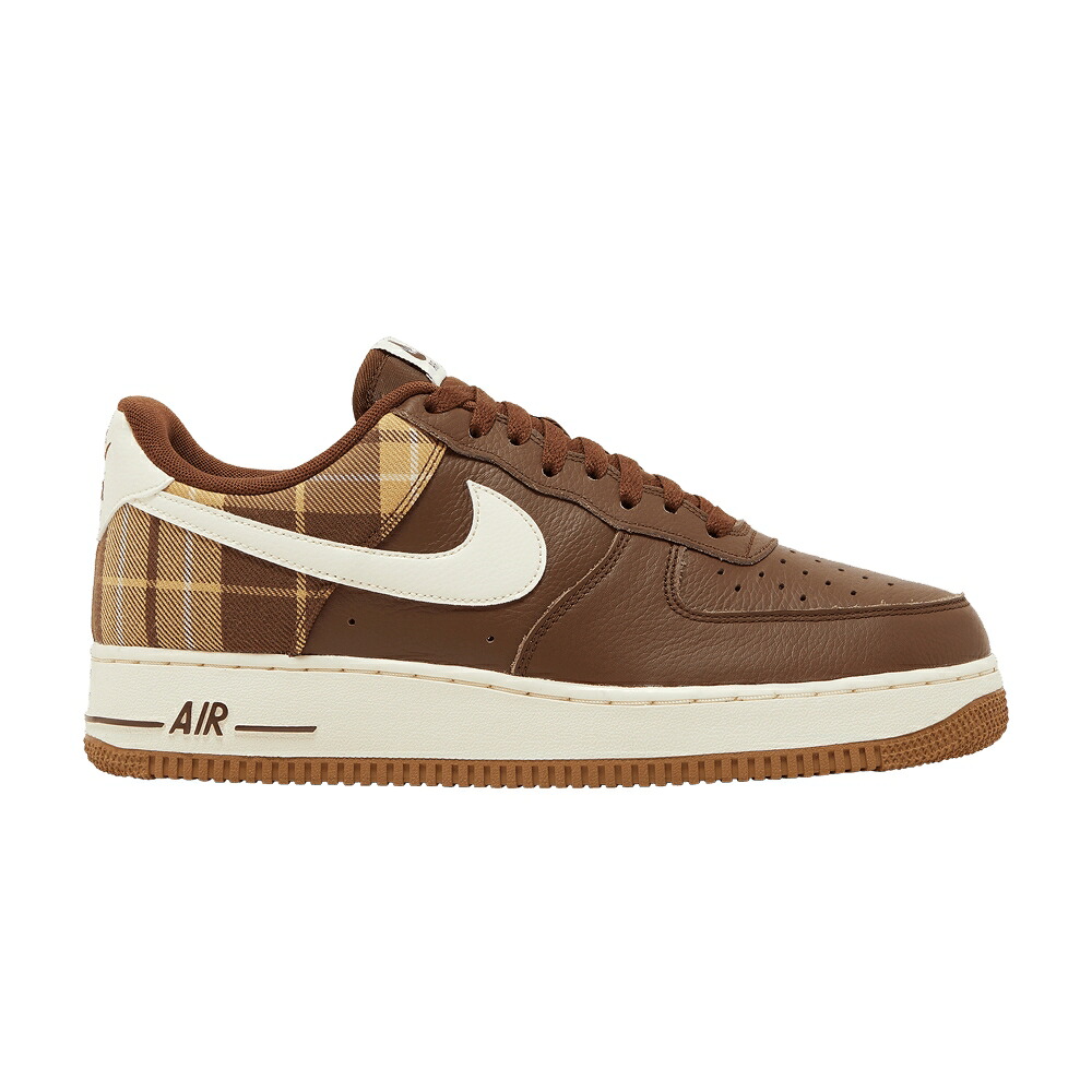 ナイキ 象牙色 空軍 \u002707 \u0027CACAO PLAID\u0027 スニーカー メンズ NIKE AIR FORCE 1 LX / CACAO WOW PALE IVORY CACAO WOW