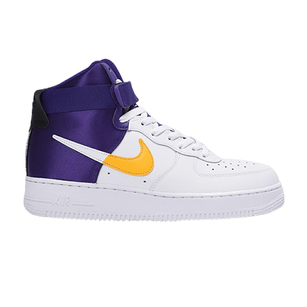 ナイキ 御機嫌 白いこと 白いこと 活動の領域 紫 パープル 空軍 \u002707 \u0027LAKERS\u0027 スニーカー メンズ NIKE NBA X AIR FORCE 1 HIGH / WHITE FIELD PURPLE