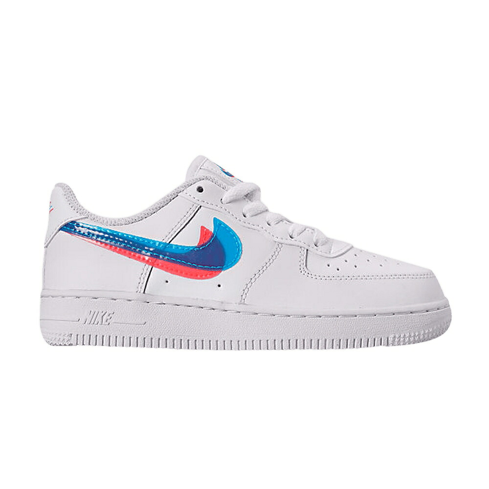 ナイキ 白いこと 白いこと 青碧 青碧 \u00273D GLASSES\u0027 お坊っちゃん キッズ NIKE FORCE 1 LV8 KSA なおなお書き / WHITE BLUE HERO もの言う花 マタニティ スニーカー