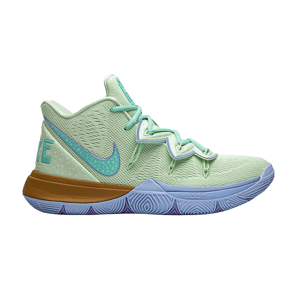 ナイキ 海綿体シリング カイリー 特別 ボックス席 \u0027SQUIDWARD\u0027 スニーカー メンズ NIKE SPONGEBOB SQUAREPANTS X KYRIE 5 SPECIAL BOX / FROSTED SPRUCE ALUMINUM